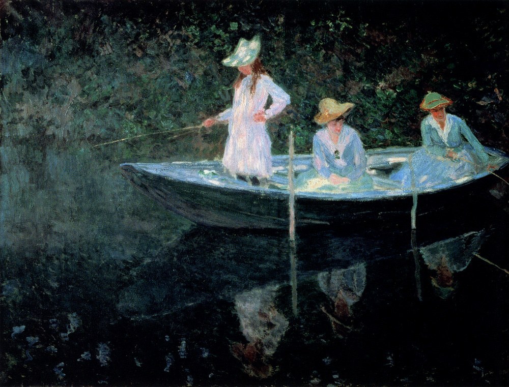Claude Monet In The Rowing Boat
